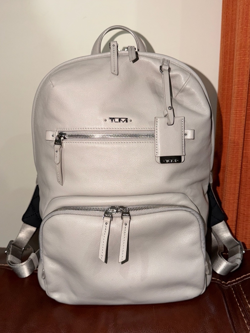 ‼️Tumi Voyageur Halle Leather Backpack